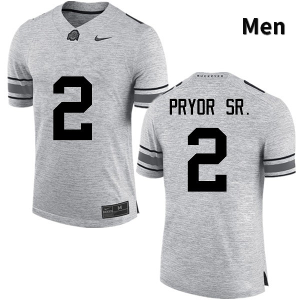 Ohio State Buckeyes Terrelle Pryor Sr. Men's #2 Gray Game Stitched College Football Jersey